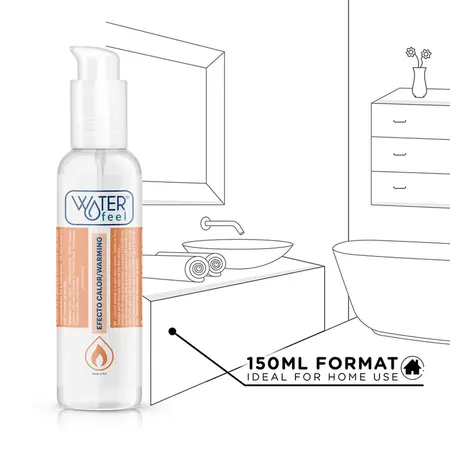 Waterfeel Heat Effect Warming Lubricant 150ml - Water-Based Formula