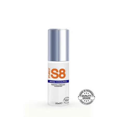 S8 analni lubrikant na vodenoj bazi sa efektom hlađenja 50ml - formula bez parabena