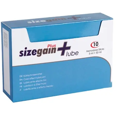 500 Cosmetics Sizegain Plus Lube na vodenoj bazi sa efektom hlađenja 10x5ml