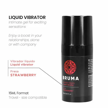 BRUMA Ultra Sliding intimni gel jagoda 15ml - putna veličina, dozator