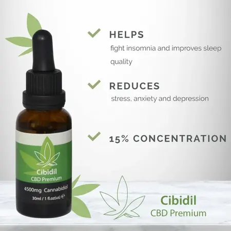 500 Cosmetics Cibidil Relaxing CBD Oil 15% 30ml - Hemp Extract Formula