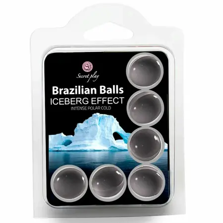 Secret Play Set 6 Brazilskih Kuglica Iceberg Hlađenje Ulje za Masažu