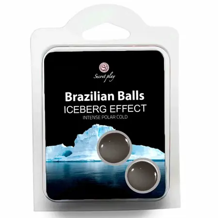 Secret Play Set 2 Brazilske Kuglice Iceberg Efekat Intenzivno Hlađenje Ulje za Masažu