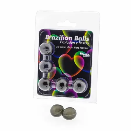 Taloka Brazilske Aroma Kuglice za Masažu Gel 5 kom - Multi-Ukus Efekat