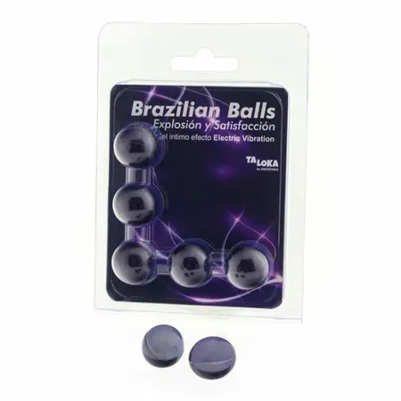 Taloka 5-Piece Brazilian Spheres Gel Lubricant - Electric Vibration Effect