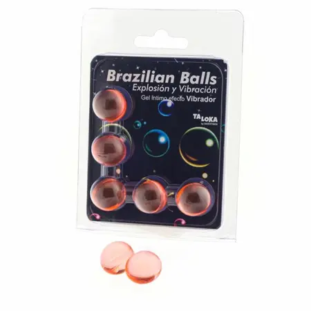 Taloka 5 Brazilian Balls - Vibrating Effect Massage Gel Capsules