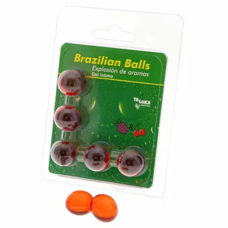 Taloka Brazilske Kuglice 5-Pak Intimni Gel Aroma Jagode i Višnje