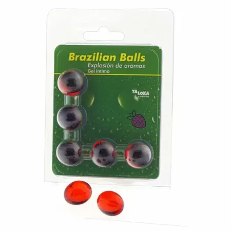 Taloka 5 Brazilskih Aroma Kuglica Miris Jagode Intimno Ulje za Masažu