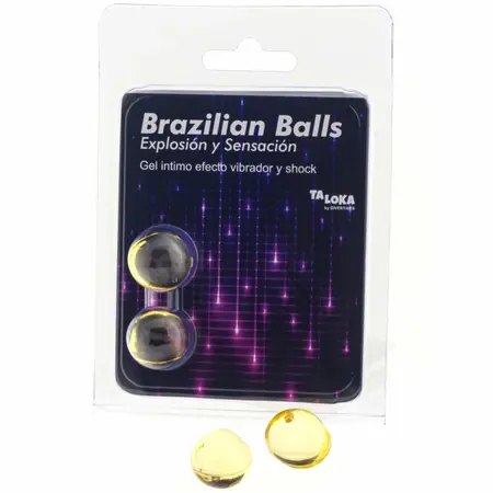 Taloka Duo Vibrirajuće Brazilske Kuglice za Masažu sa Stimulativnim Gelom 2kom