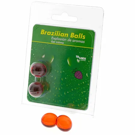 Taloka Brazilian mirisne gel kuglice za masažu aroma jagode 2kom