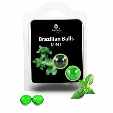 Secret Play Intimne kuglice sa uljem za masažu aroma mente 2 pakovanje