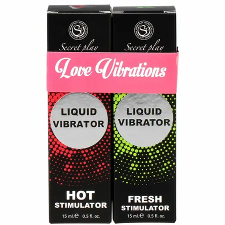 Secret Play Liquid Vibrator Duo Set - Topli i svezi efekat 2x15ml Vegan