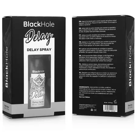 BLACK HOLE Study Forte Delay Sprej 30ml - Dugotrajna formula na bazi vode