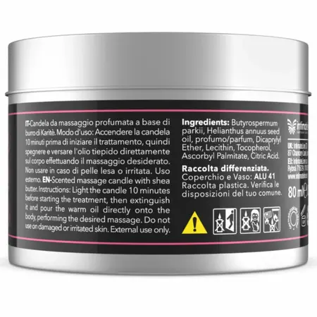 Intimateline Luxuria masažna sveća grožđe sa shea puterom 80g