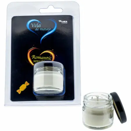 Taloka masažna sveća aroma karamele 30ml – Hranljivo toplo ulje