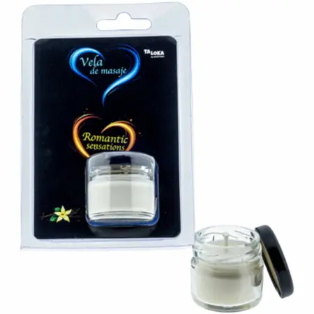Taloka vanila masažna sveća 30 ml – Hranljiva aromatična sveća