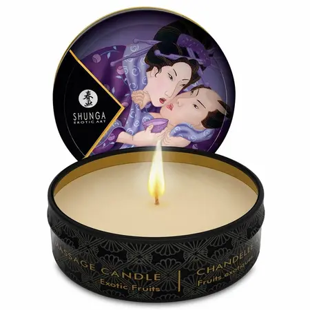 Shunga Mini Caress masažna sveća egzotično voće 30ml – aromatično toplo ulje