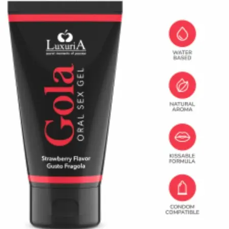 Intimateline Luxuria oralni gel jagoda 50ml – hidrirajuća formula sa ukusom jagode