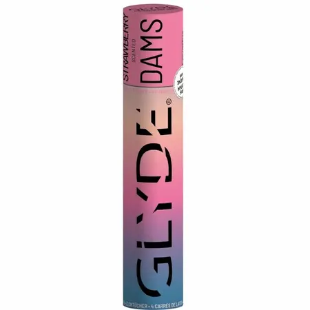 GLYDE Sheer Glyde lateks barijerne folije jagoda 25x15cm 4kom