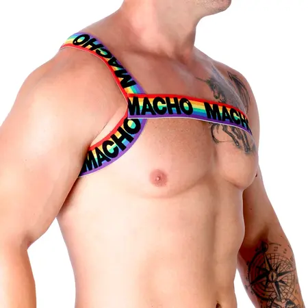Macho Roman pojas PRIDE S/M – elastični podesivi modni dodatak