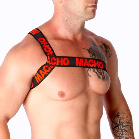 Macho Roman pojas crveni L/XL – podesivi elastični uniseks dodatak za telo