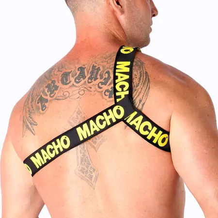 Macho Roman pojas žuti L/XL – podesivi modni dodatak