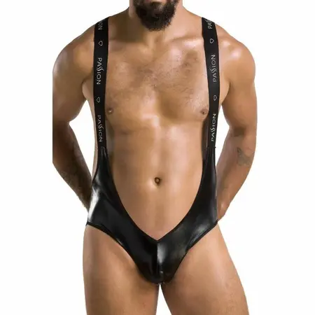 Passion Body Bruno Black S/M - Elegantan poluprovidni bodi