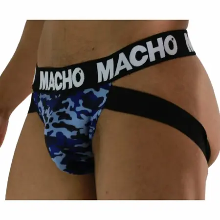 MACHO MX28MA Jockstrap Military Blue M - Lycra udobnost i podrška