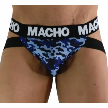 Macho MX28MA Jockstrap Military Blue S - Lycra udobnost i podrška