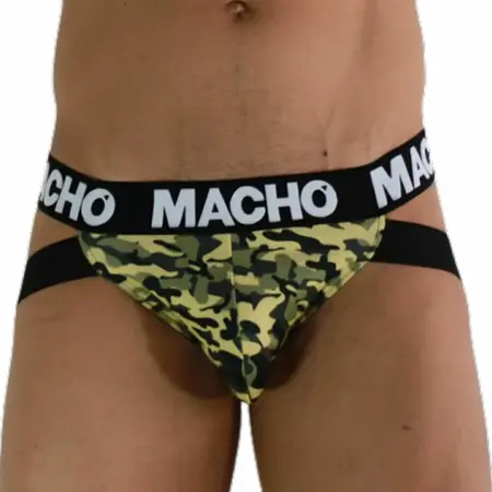 MACHO MX28MV Jockstrap Military Green XL - Anatomsko potporno pristajanje