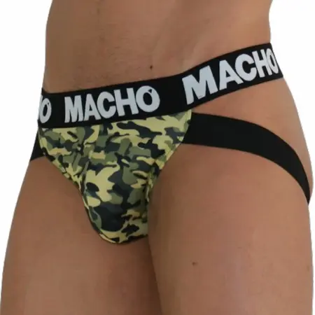 MACHO MX28MV Jockstrap Military Green M - Lycra sistem podrške