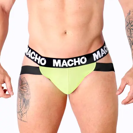 MACHO MX28FA Jockstrap Žuta S - Prozračna Likra Podrška