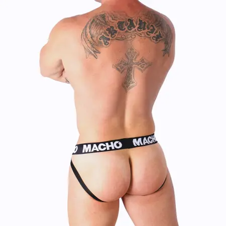 Macho MX26X1 Atletski Mrežasti Jockstrap Bela S - Prozračna Podrška