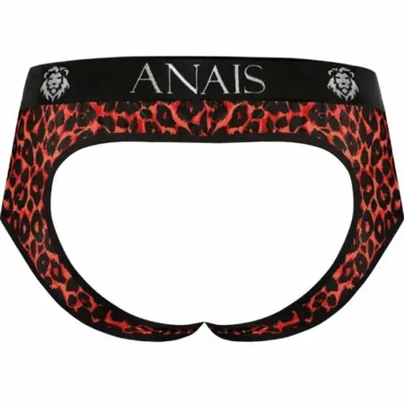 ANAIS Men Tribal Jock Bikini L - Red Microfiber Animal Print Underwear