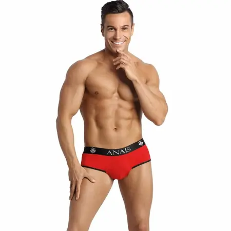 ANAIS SOUL Jock Bikini XL - Crvena Mikrofiber, Otvorena Leđa, Udobni Kroj