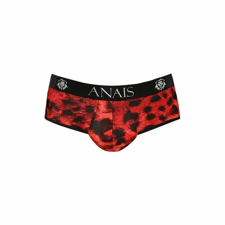 Anais Men Savage Jock Bikini XL Red Microfiber Animal Print