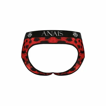 ANAIS MEN Savage Jock Bikini L Red Animal Print Microfiber