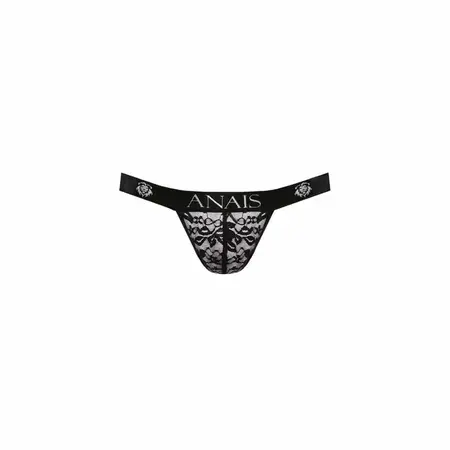 Anais Men Romance Jock Strap L - Black Floral Lace, Premium Fit