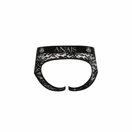 ANAIS MEN Romance Jock Bikini L Black Lace Floral Cut-Out Design