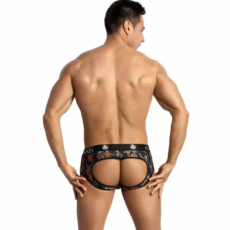 Anais Men Power Jock Bikini XL - Otvorena Leđa, Print Ruže i Lobanje