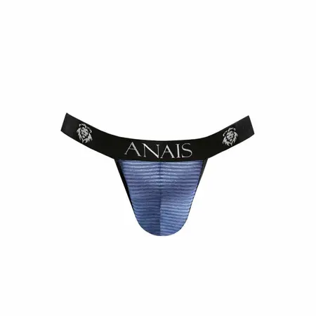 ANAIS Men Naval Jock Strap XL - Navy Blue, Satin Stripes, Premium Fit