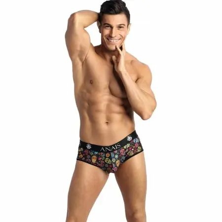 ANAIS MEN Mexico Jock Bikini L - Cvetni Print, Otvorena Leđa, Meka Modal
