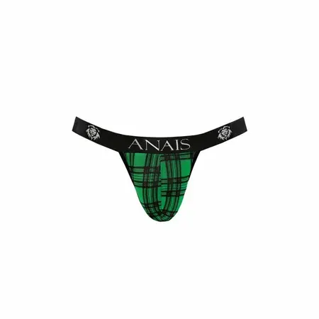 ANAIS MEN Magic Jock Strap M Green-Black Checkered, Lycra, Comfort Fit