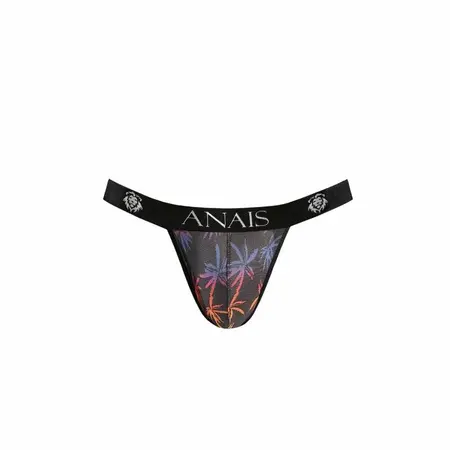 ANAIS MEN Chill Jock Strap L - Black Mesh with Colorful Print