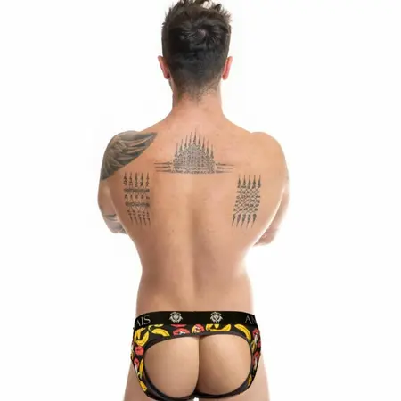 Anais Men Banana Jock Bikini S - Igrive Likra Gaćice, Print Banana