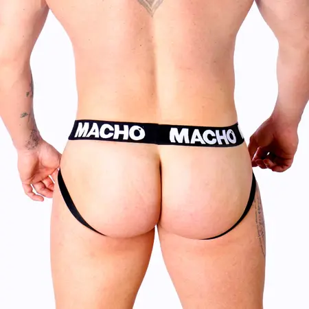 MACHO MX25NC Jockstrap Crna XL Elastična Sintetička Veštačka Koža