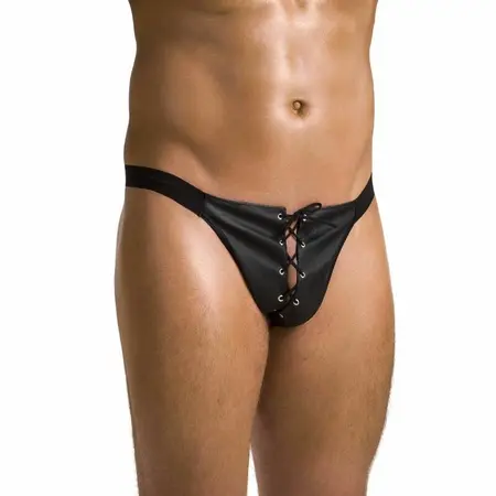 Passion 044 Open-Side Black Briefs L/XL - Modern Design, EU Quality
