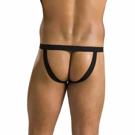 Passion 044 Open-Side Black Briefs L/XL - Modern Design, EU Quality