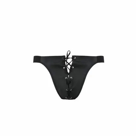 Passion 044 Open-Side Black Briefs L/XL - Modern Design, EU Quality