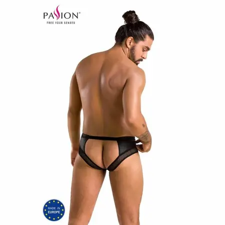 Passion 030 Open Slip TOM Crni S/M - Moderni Evropski Veš